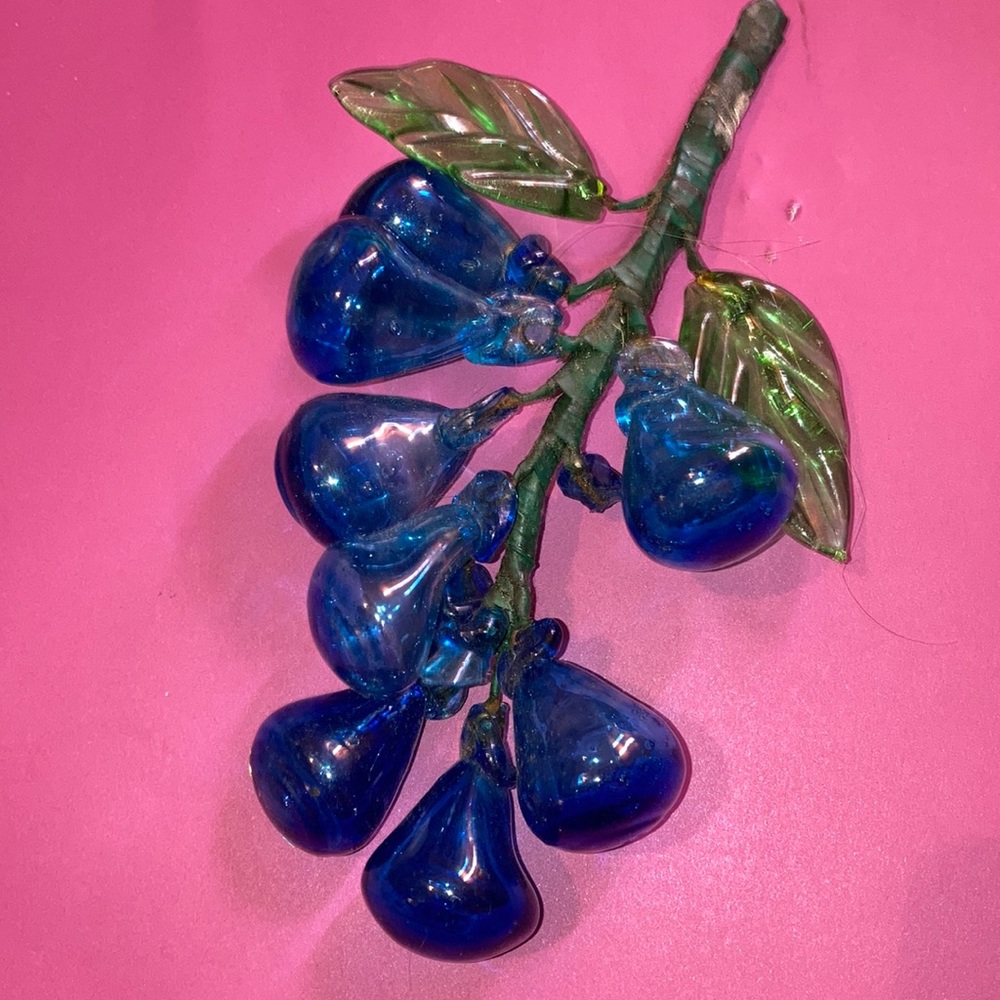 Vintage glass grapes